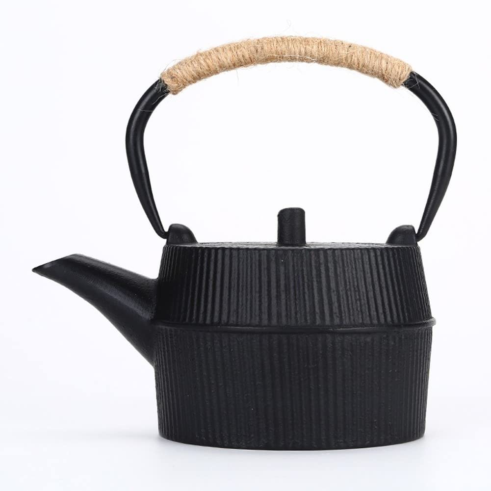 Amazon｜鉄瓶 南部鉄瓶 樽型の縦型鋳鉄製ケトル古い鉄製ケトルティー